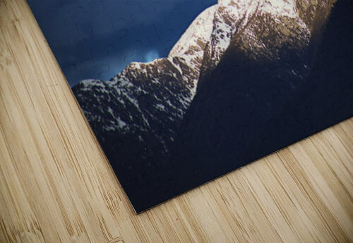 Sunlit Mountain With Dark Clouds Joy Watson puzzle
