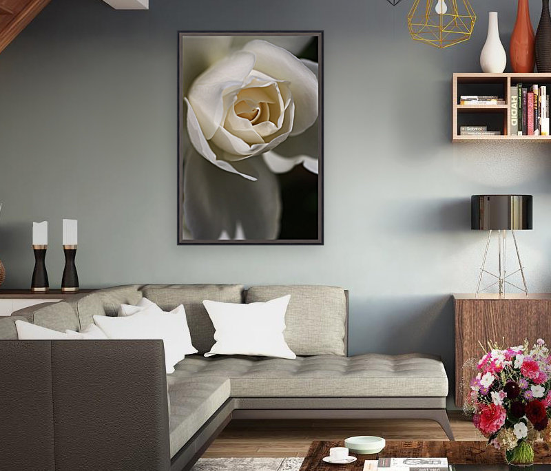 Soft White Rose Reproduction