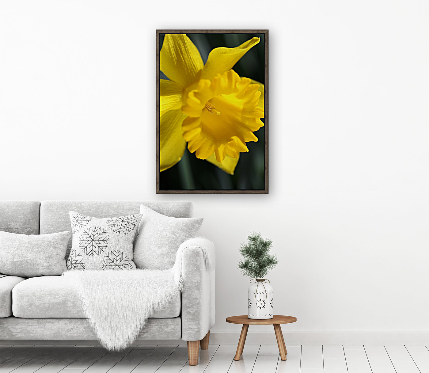 Daffodil Yellow Up Close Reproduction