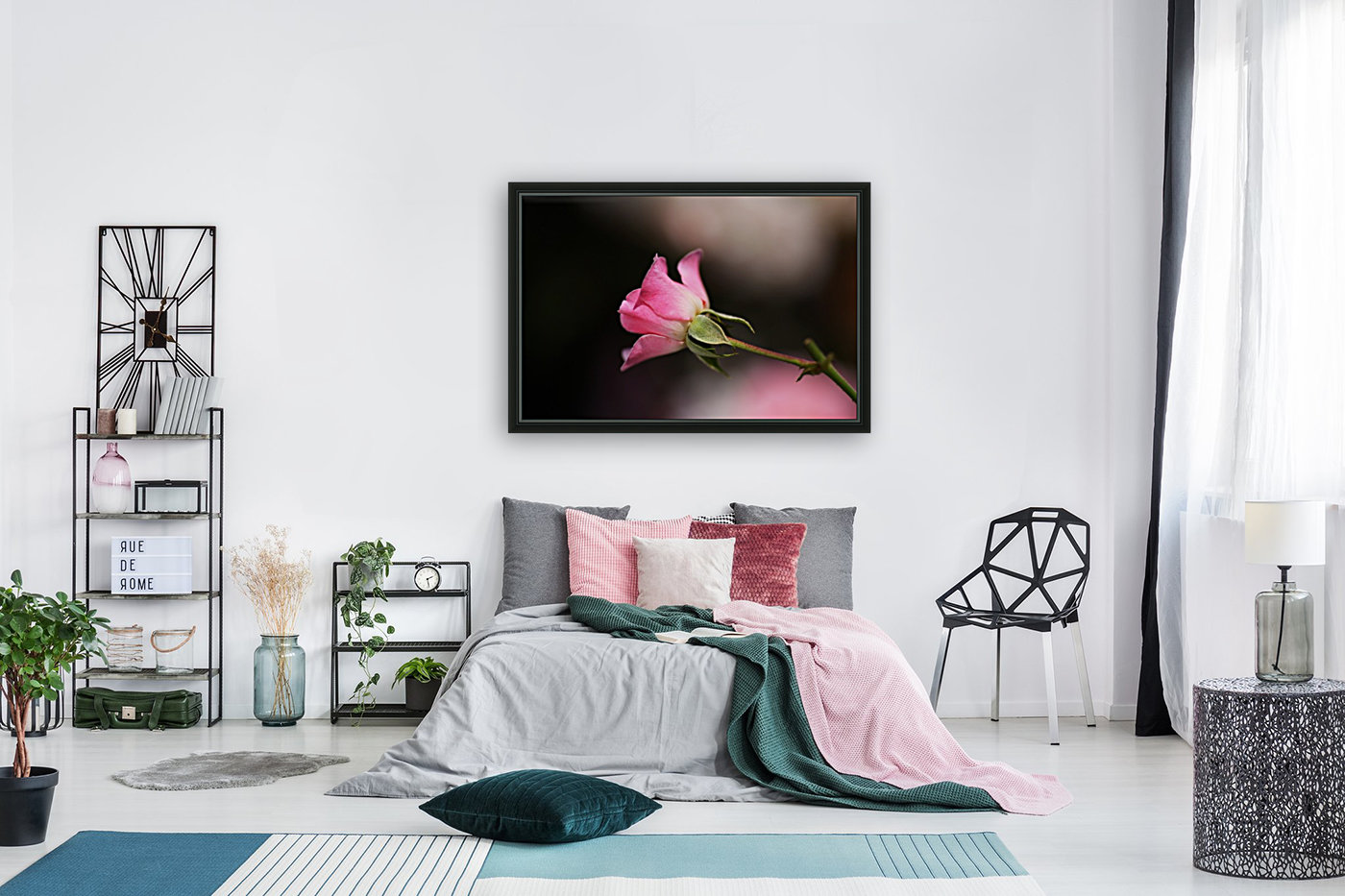 Rose Bud Pink Reproduction