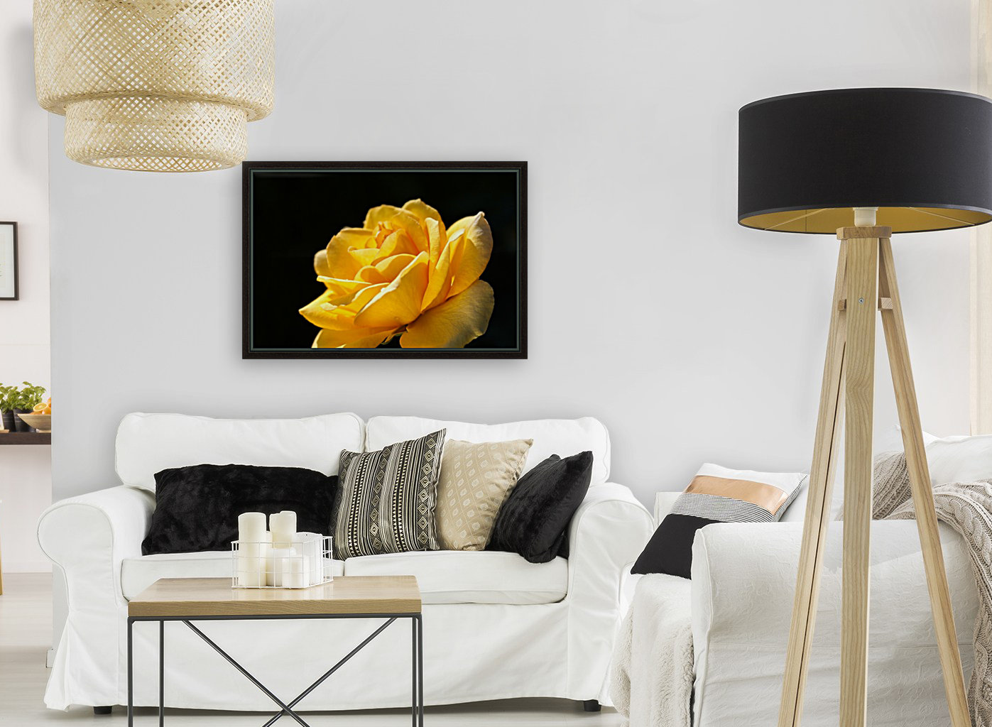 Rose Glowing Yellow Reproduction
