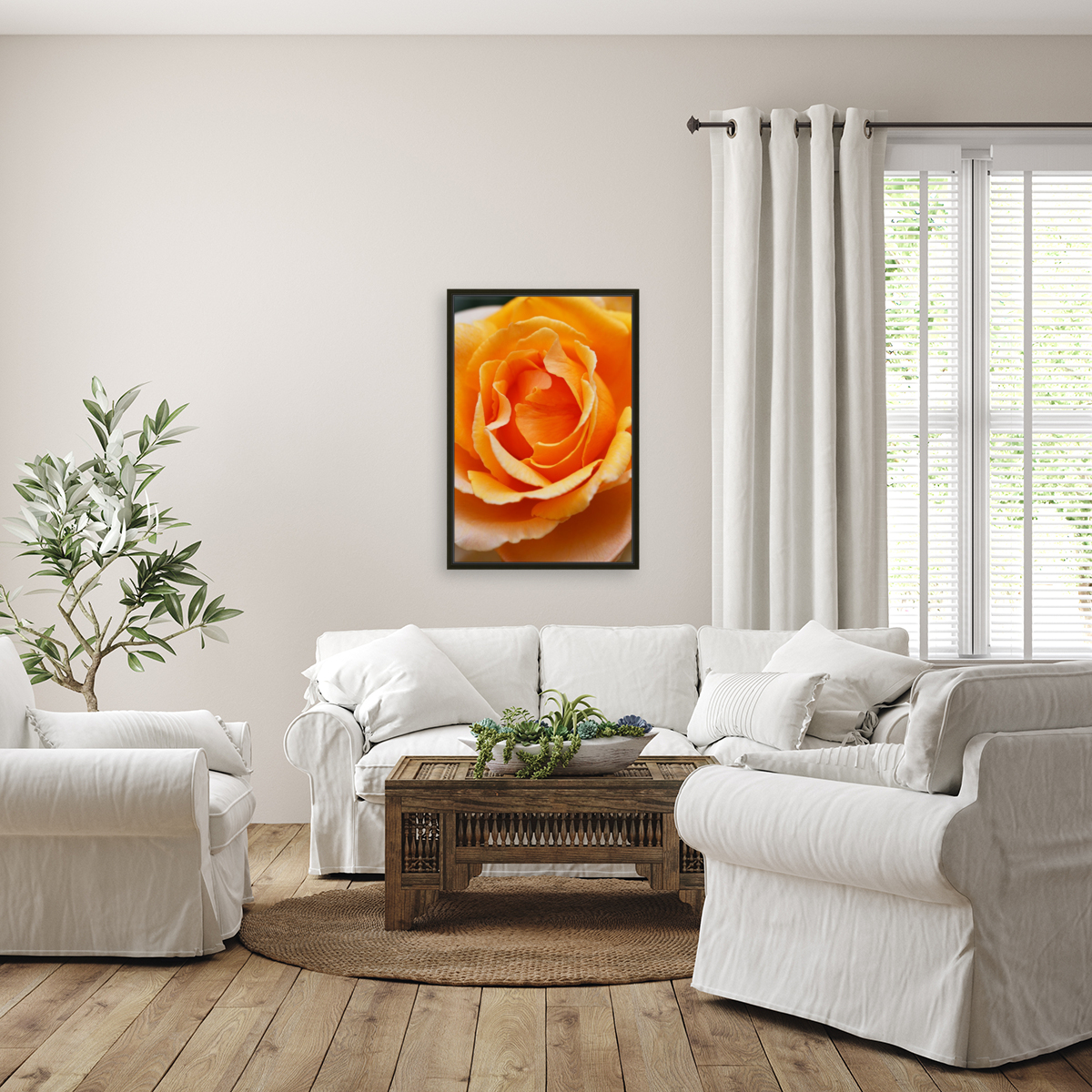 The Orange Rose  Reproduction