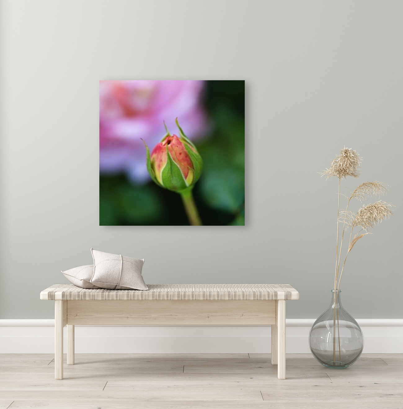Beautiful Rose Bud Reproduction