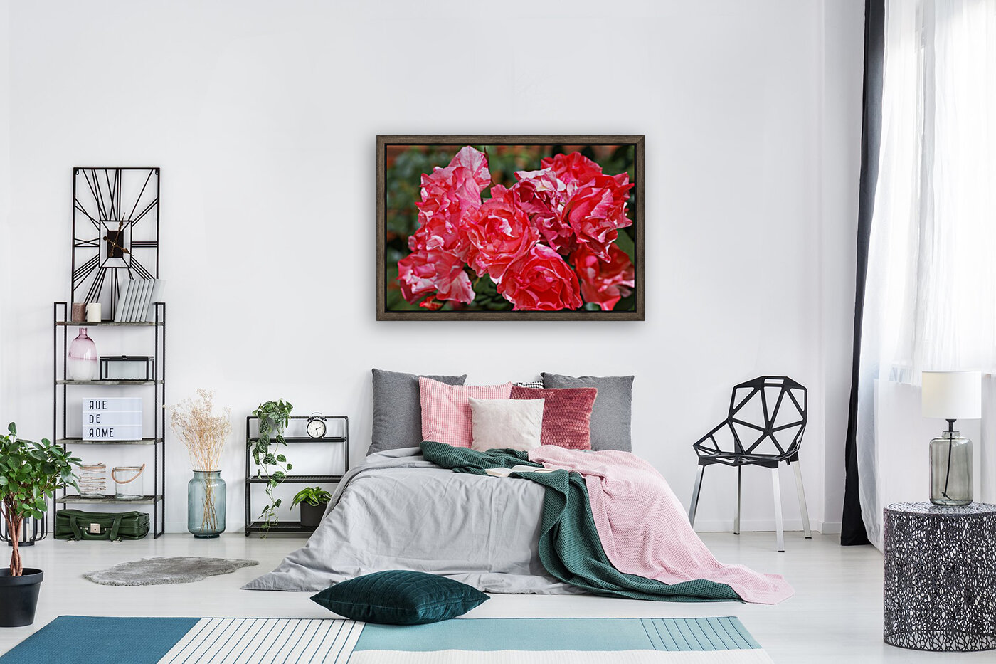 Grimaldi Rose Red Variegated  Reproduction