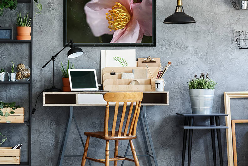 Camellia Flower Side Profile by Joy Watson