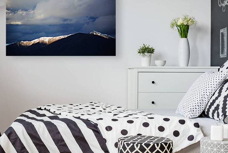 Mountain Under Dramatic Skies by Joy Watson