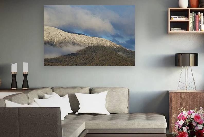 Elegant And Snowed Mountain Top by Joy Watson