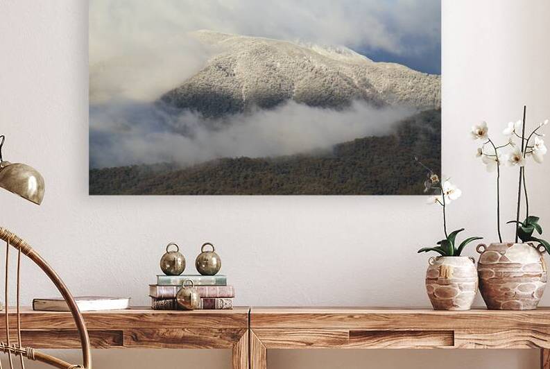 The Snow Covered Mountain Peaks Australia by Joy Watson