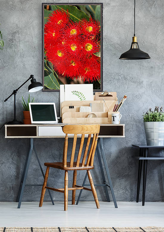 Eucalyptus Flower Red Lace by Joy Watson