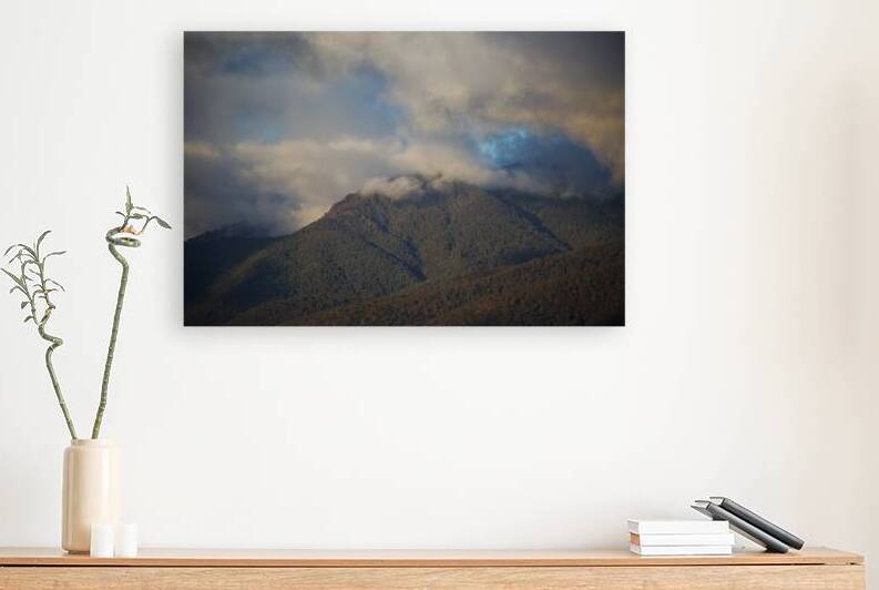 Soft Misty Mt Bogong at Dusk by Joy Watson