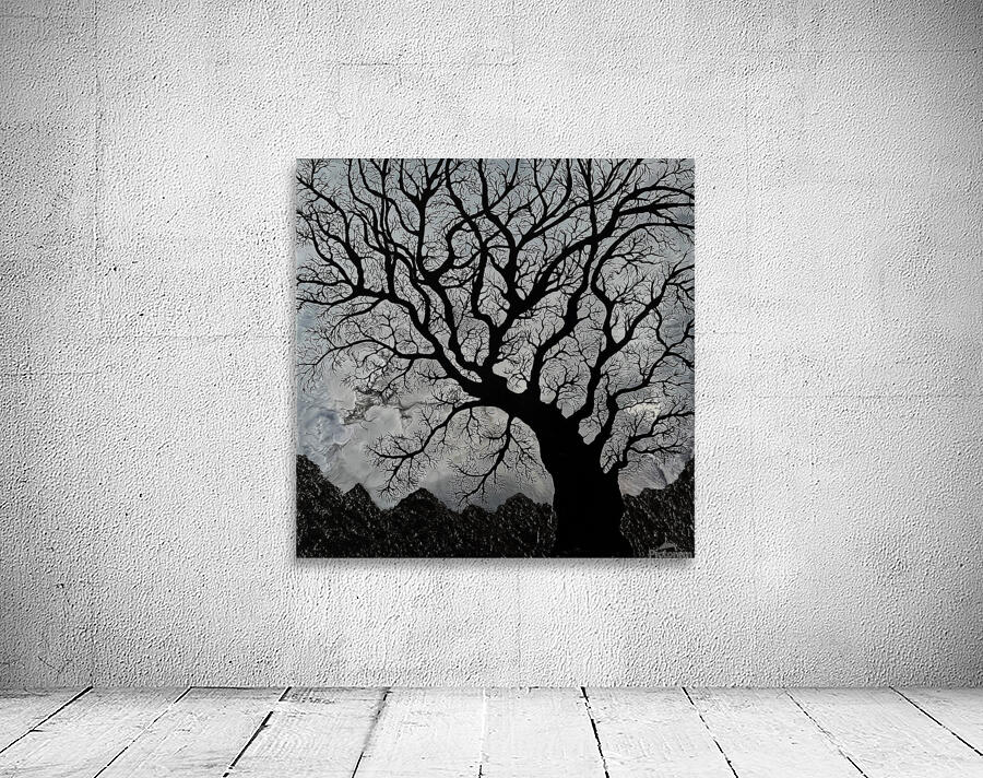 STORMY NIGHT   24 x 24 Gallery Canvas   Metallic Wall Preview