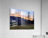 Sunset at camp Acrylic Print