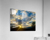 Sunset at the cemetery Acrylic Print