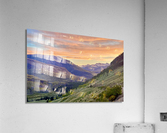 Watercolor Sunset Acrylic Print
