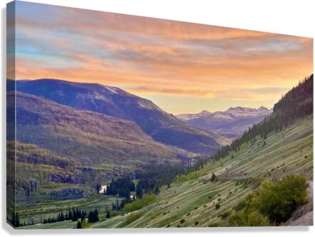 Watercolor Sunset Canvas Print