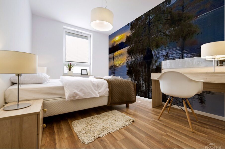 Lake ocoee sunset  Mural print