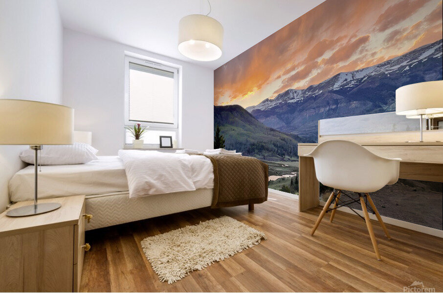 Fire on the Mountain Mural print