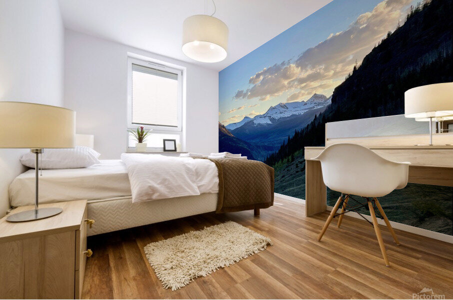 Valley sunset Mural print