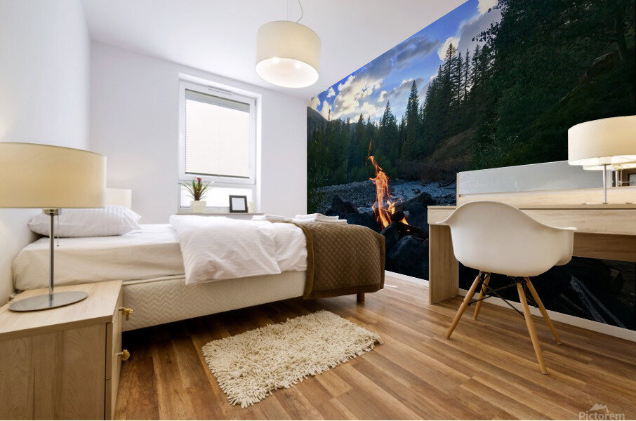 Peaceful camp Mural print