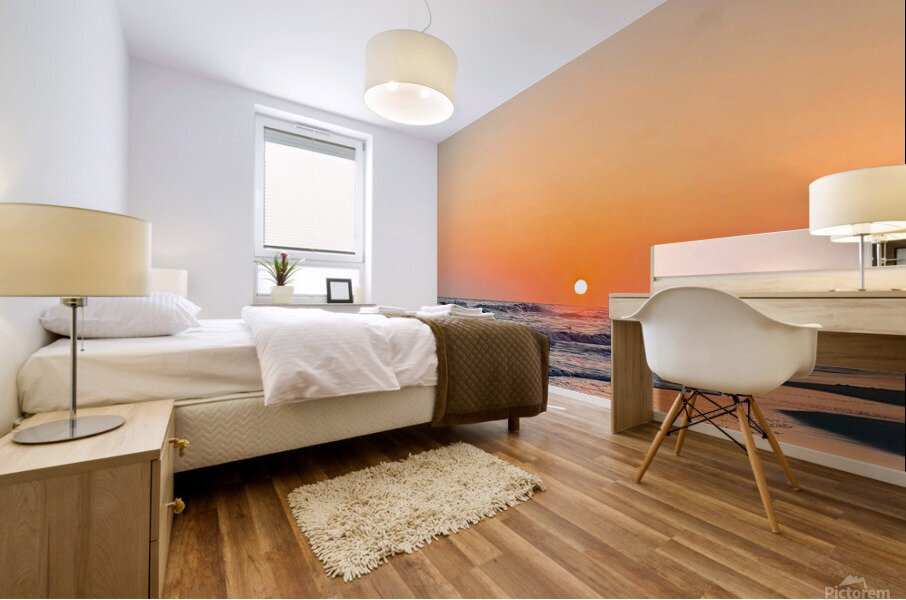 Seaside sunset Mural print
