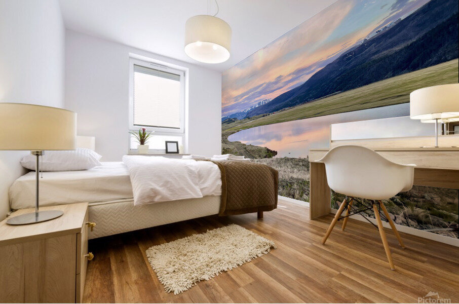 Pastel sunset Mural print