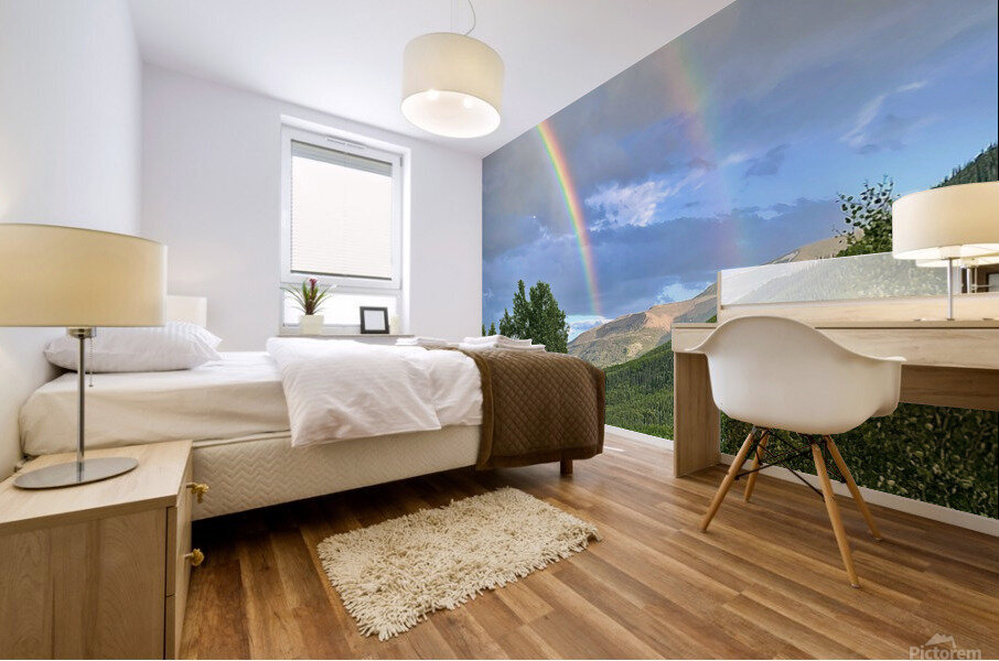 Double Rainbow Mural print