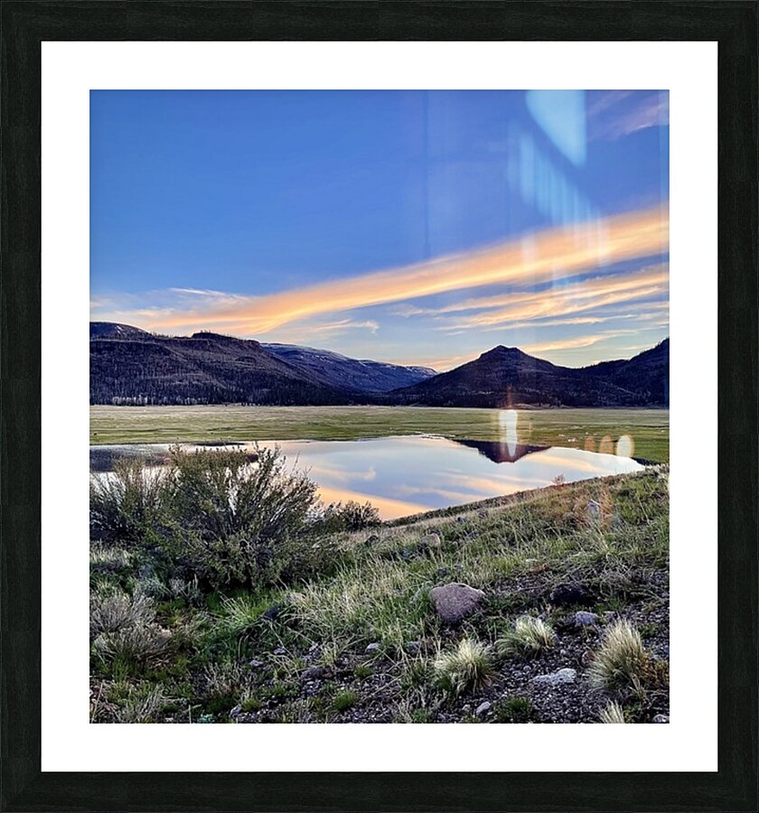 Pastel Reflection Picture Frame print