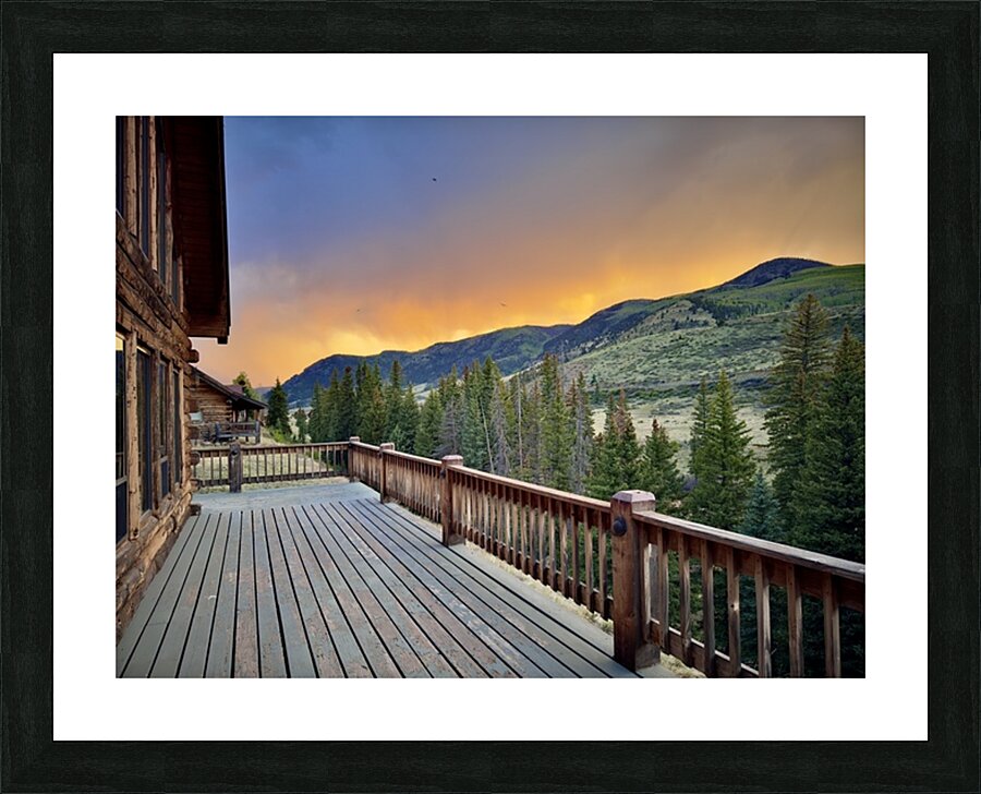 Fire on the mountain Picture Frame print