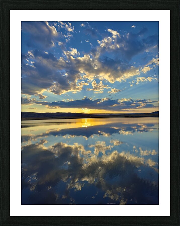 Sunset reflections Picture Frame print