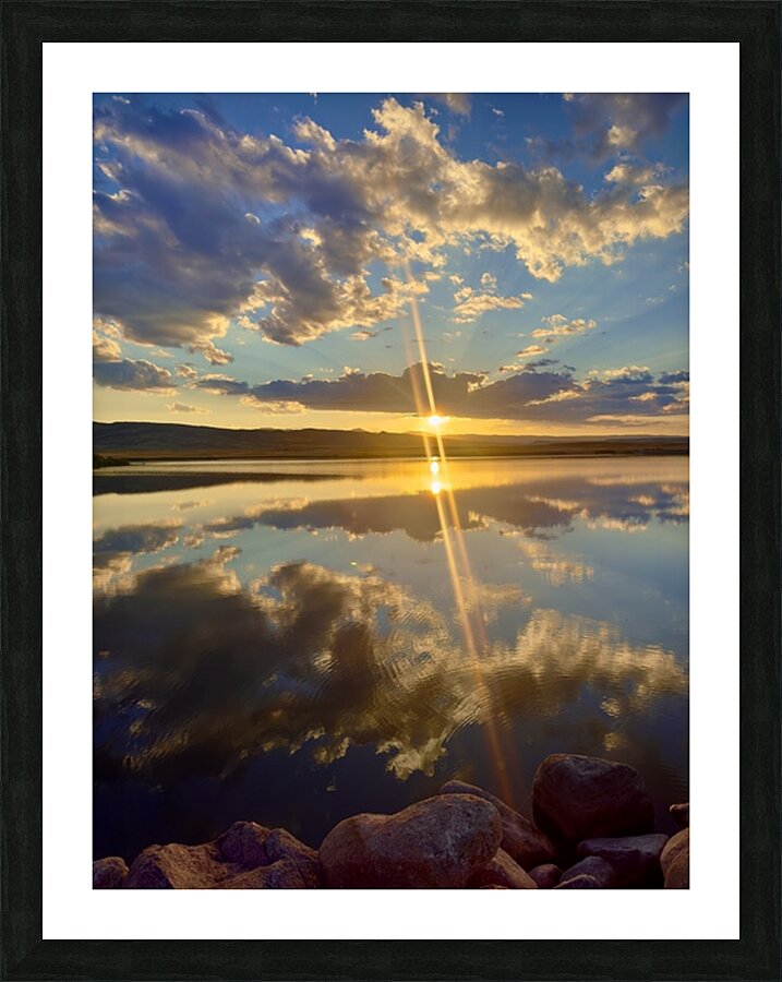 Double Sunset Picture Frame print