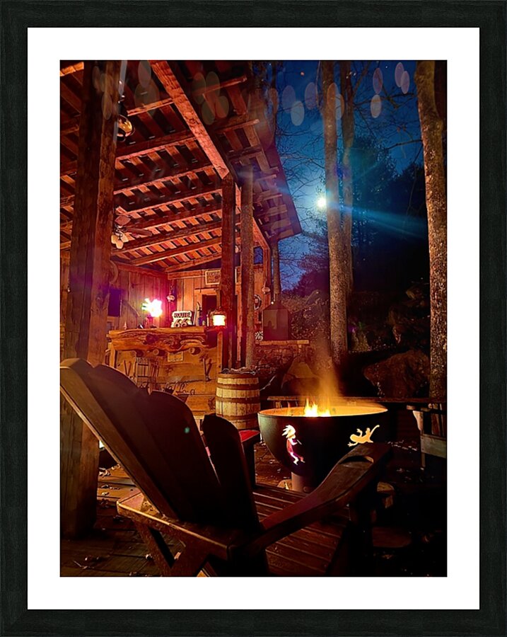 Moon light fire  Picture Frame print