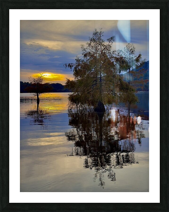 Lake ocoee sunset  Picture Frame print