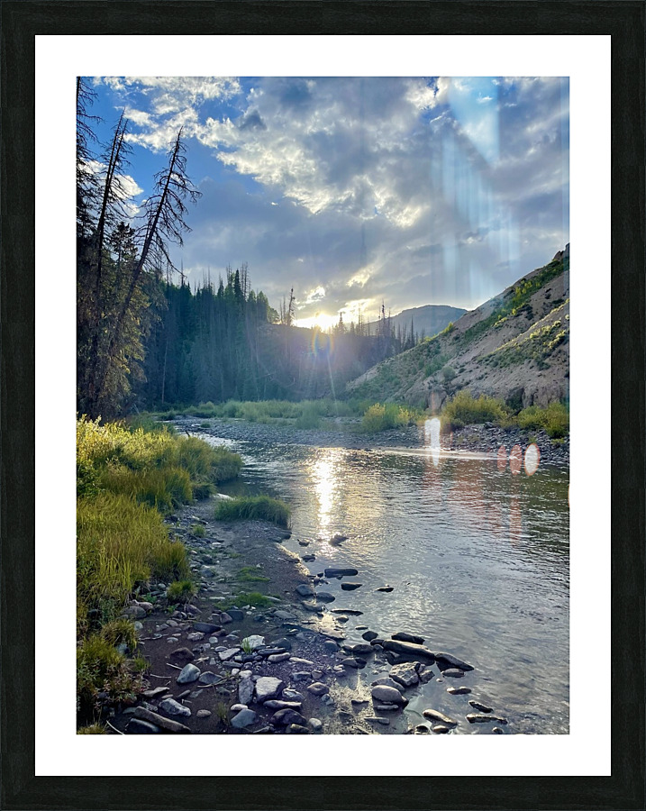  Fishing Days End  Picture Frame print