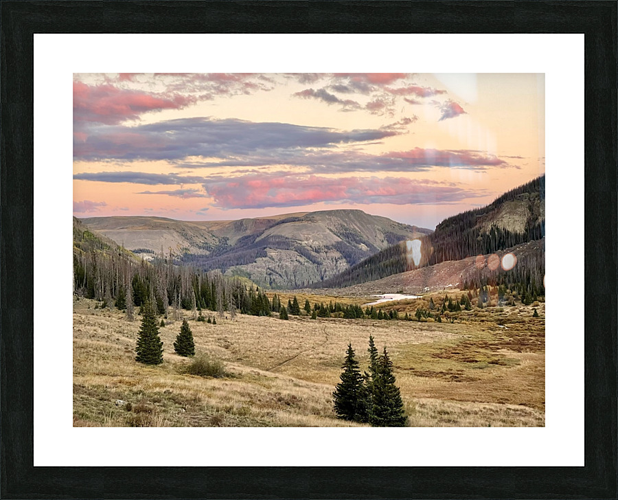 Elk Camp Sunset Picture Frame print