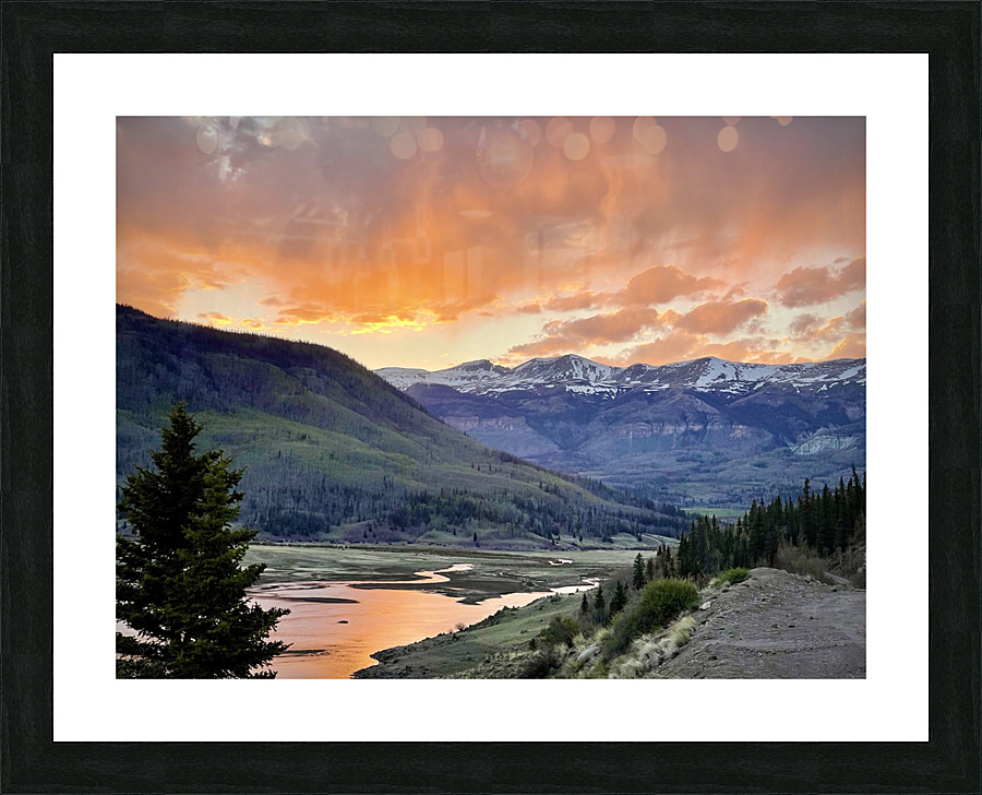 Fire on the Mountain Picture Frame print