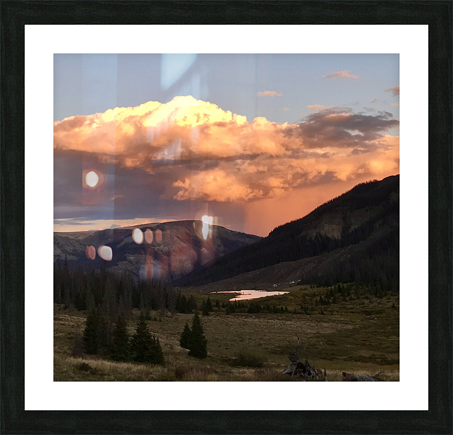 Sunset Storm Picture Frame print