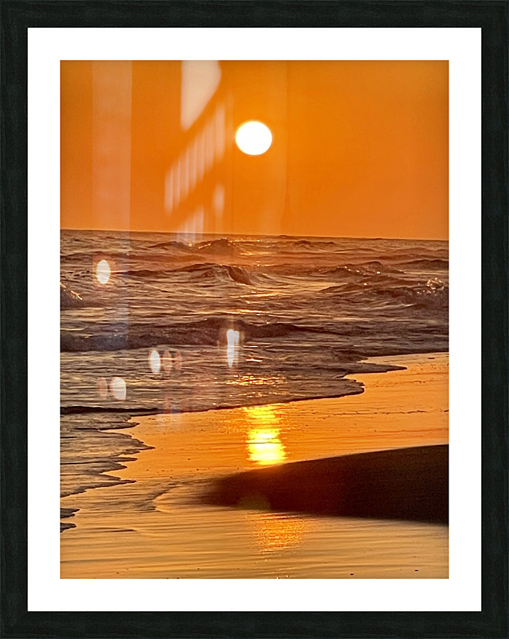Sunset Orange Picture Frame print