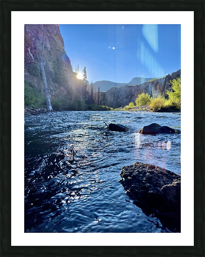 Fishing Day Wrapping up Picture Frame print