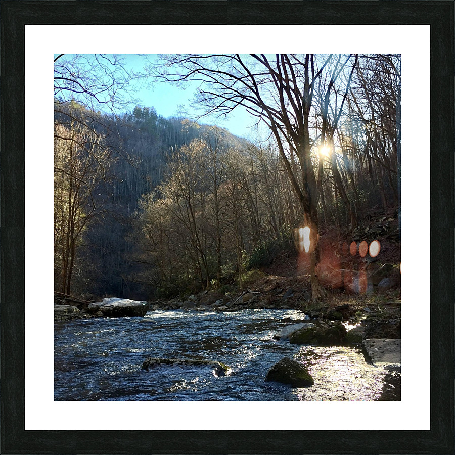 Fires creek sunset Picture Frame print