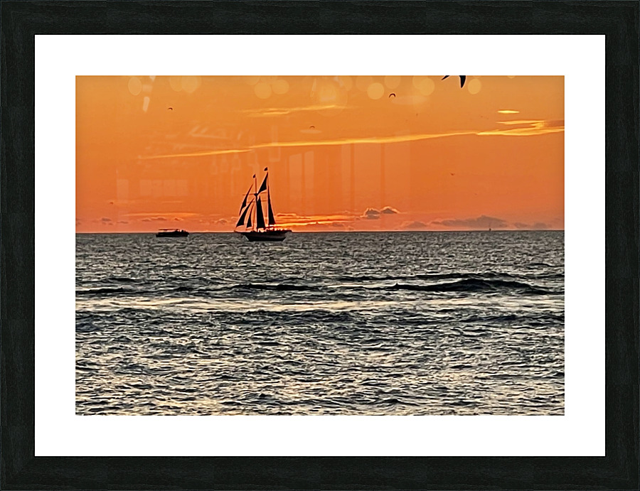 Riding into the sunset Picture Frame print