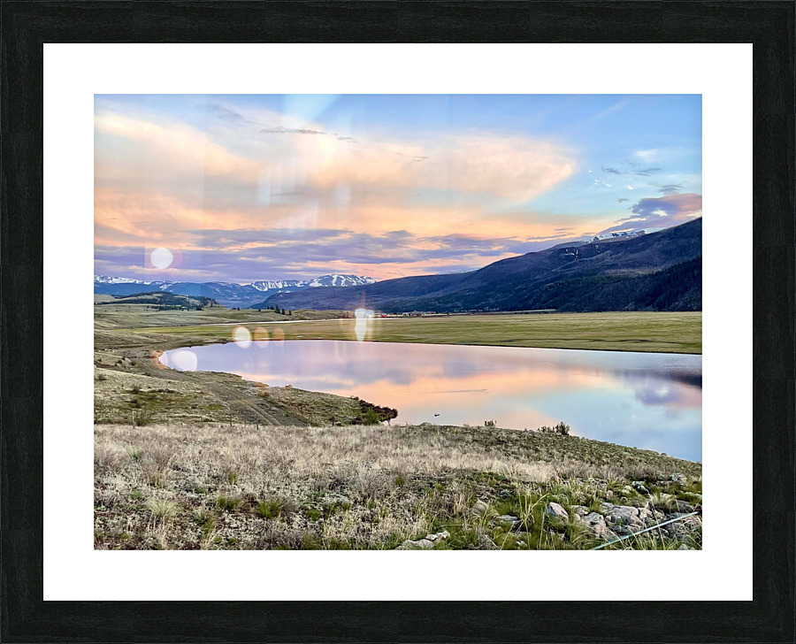 Pastel sunset Picture Frame print