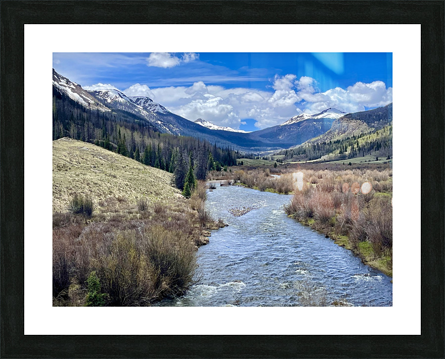 Brewster Park River  Picture Frame print
