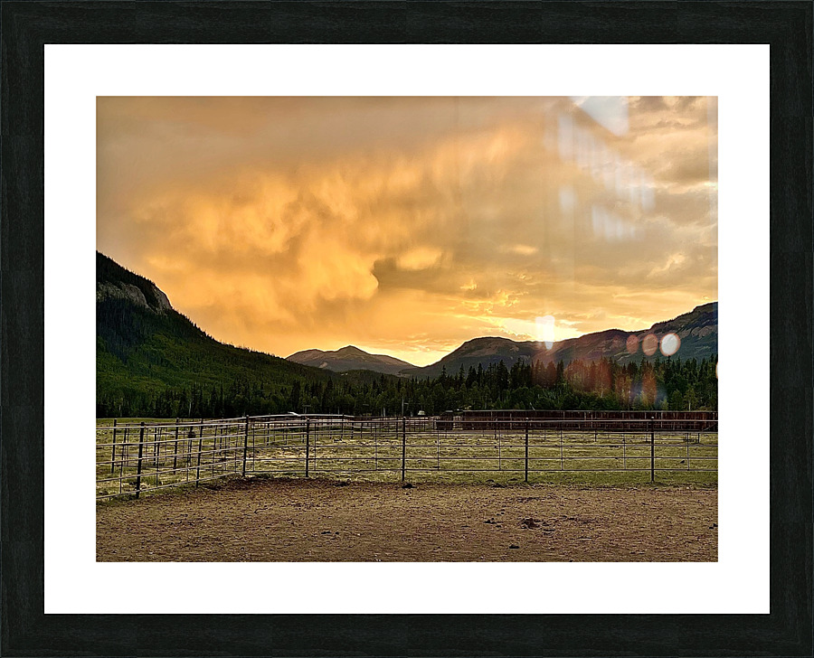  Cotton candy Fire  Picture Frame print