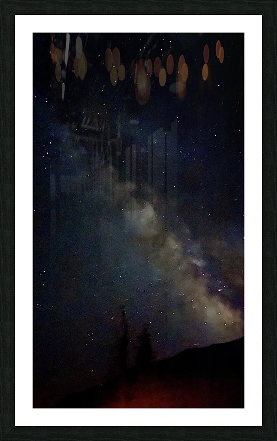 Night by the fire  Picture Frame print
