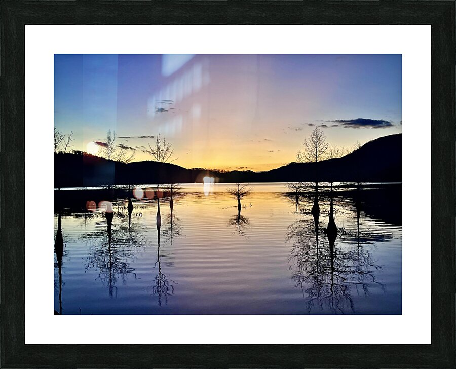 Sunset on Lake Ocoee Picture Frame print