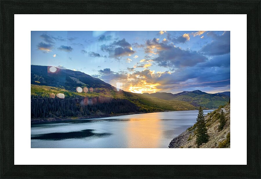 Reservoir Sunset Picture Frame print