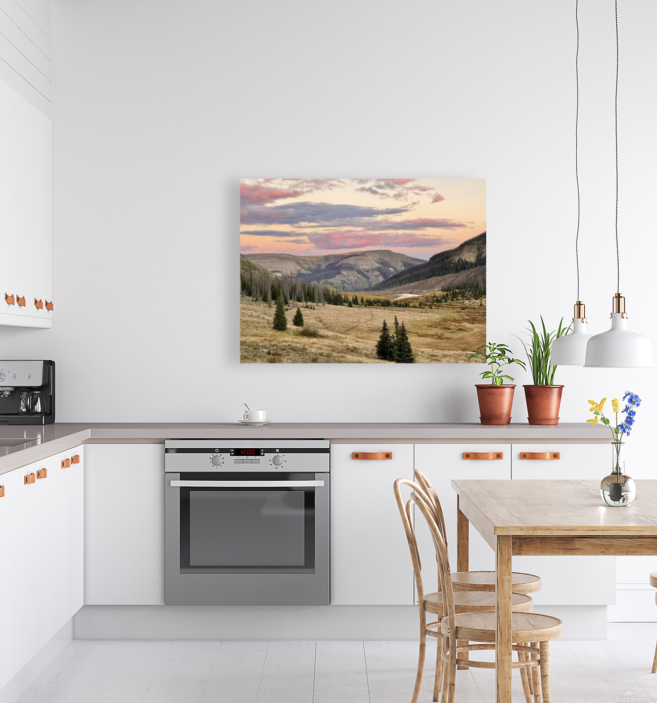 Elk Camp Sunset Reproduction