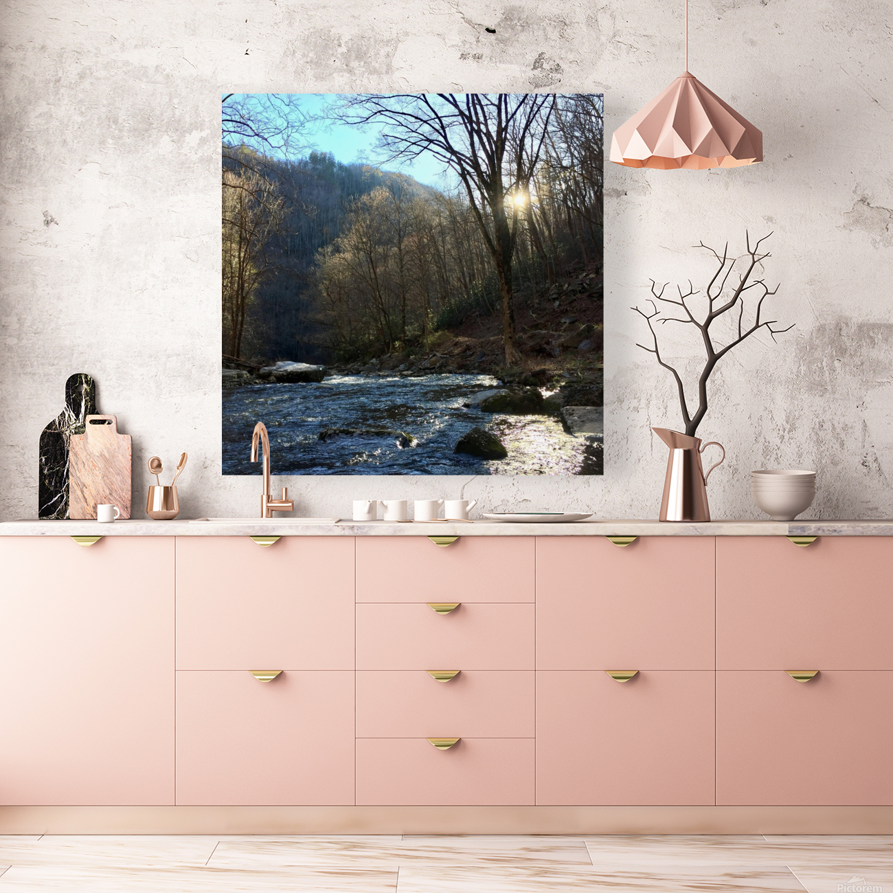 Fires creek sunset Reproduction