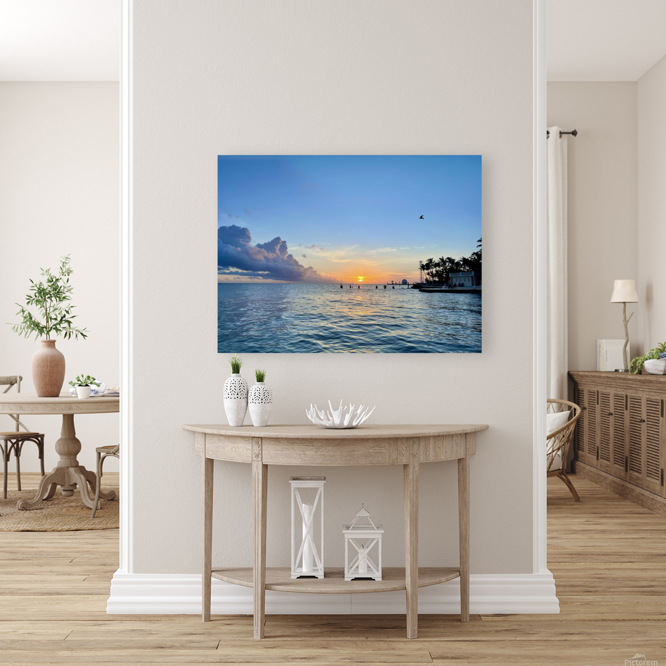 Key west pier sunset Reproduction