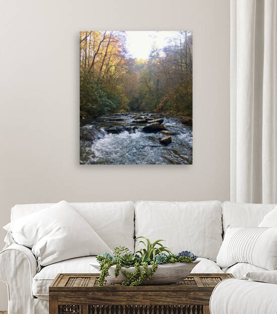 Fires Creek fall evening  Reproduction